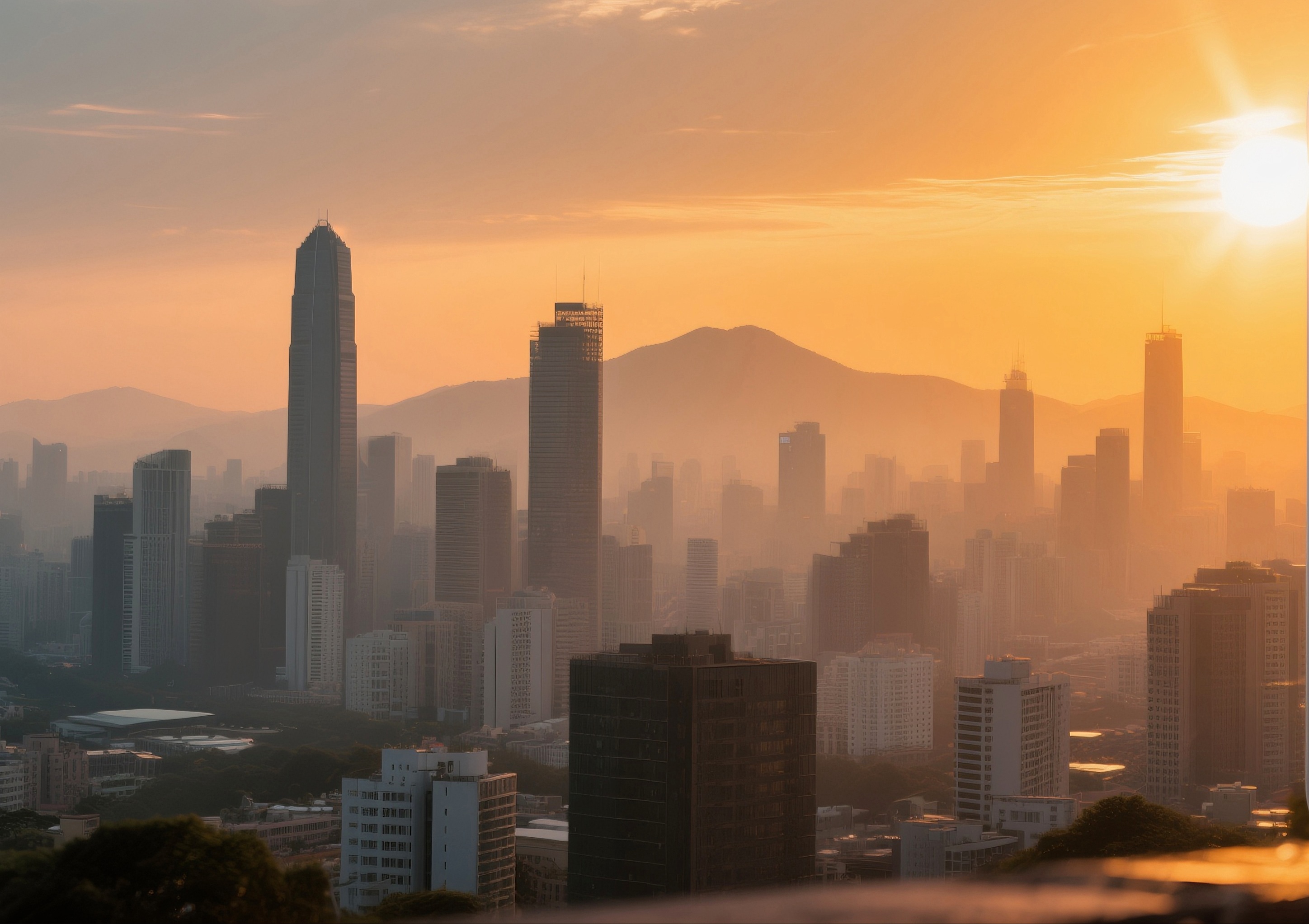 Certaines villes sont des îlots de chaleur urbains. © dong, Adobe Stock